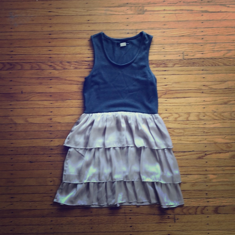 Cotton and satin dress